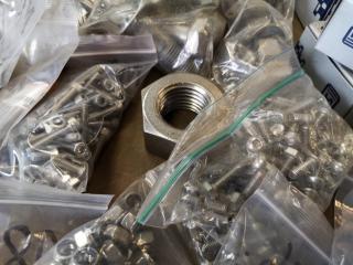 Assorted Stainless Steel Nuts, Bolts, Washers, Rivets