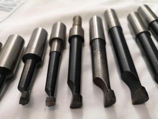 18x Assorted Lathe Boring Bars