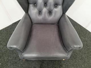 Wingback Armchair - Full Leather