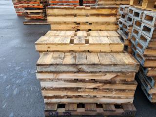Huge Lot of Wooded Half Pallets/Slippers