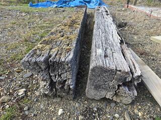 2 x Large Hardwood Sleepers