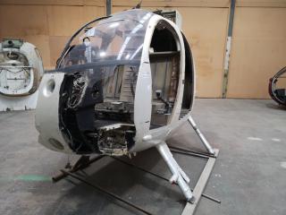 Kawasaki MD500 White Helicopter Body