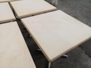 5x Square Cafe Tables