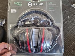 Assorted Lawncare Safety Gloves, Eye & Ear Protection