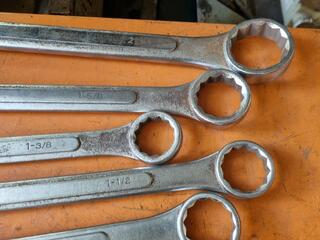 10x Combination Wrenches, Imperial & Metric Sizes