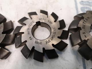 12x Assorted Gear Mill Cutters