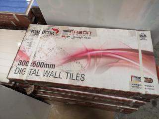 600x300mm Ceramic Wall Tiles, 8.1m2 Coverage