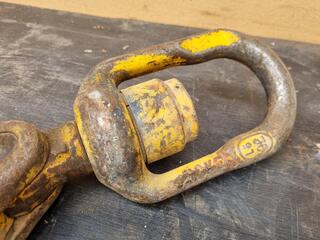 Yoke Clevis Self Locking Hook, 8-Ton Capacity