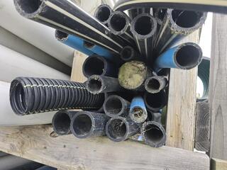 Assorted Plastic Pipe Lengths