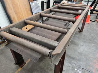 Large Steel Roller Table