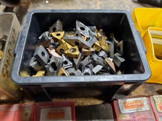 Assorted Cased & Loose Mill / Lathe Cutter Inserts Indexes