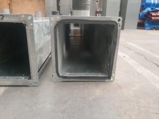 4 x Galvanised Straight Ducts