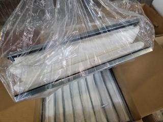 8x Deltrian Industrial Hepa Air Filters + Loose Filter Sheets