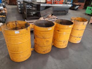 4 x ~320L Industrial Drums
