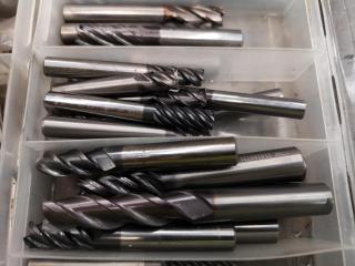 Assorted Lot of Milling End Mill Bits & More