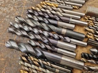 80x Assorted Drills & End Mills