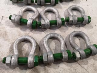 9x 1-Ton & 1x 8.5-Ton Bow Lifting Shackles