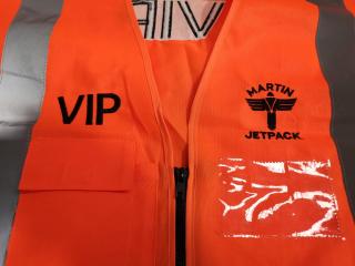 5x Martin Jetpack VIP Embossed High Viz Vests