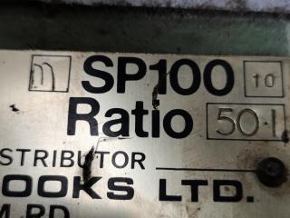 Penfold SP100 Worm Gear Reducer, 50-1 Ratio
