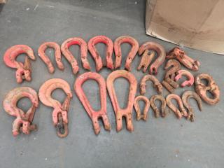 Assorted Lifting Hooks, Links, & More
