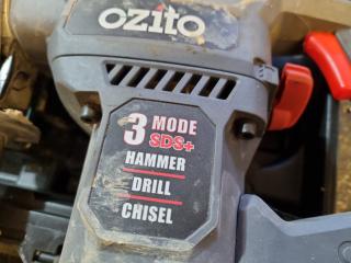 Ozito Corded SDS+ Rotary Hammer Drill Chisel Kit