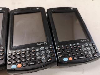 4x Symbol MC50 Mobile Handheld Computers w/ Charging Cradles