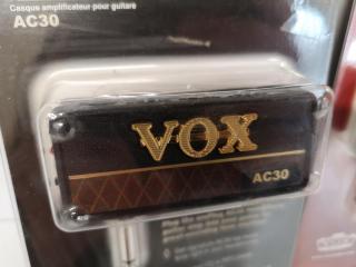 3x Vox amPlug Headphone Mini Guitar & Bass Amps