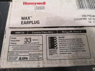 Honeywell Max Pre-Shaped Foam Earplugs, box of 200