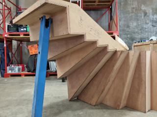 Angled Stairway Assembly