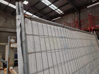 2 Temporary Fence Sections 