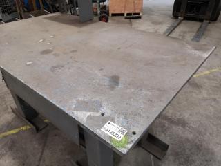 Heavy Steel Topped Workbench