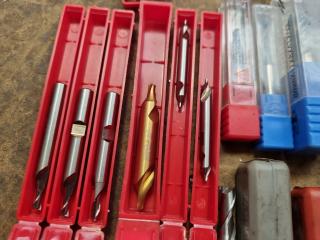 44x Assorted Milling Bits and Drills