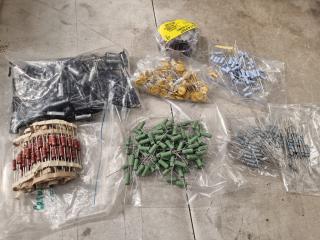 Assorted Electronic Resistors, Capacitors, Tape, & More