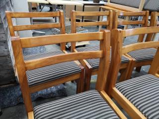 Stylish Large Macrocarpa Cafe Table and Chairs Set