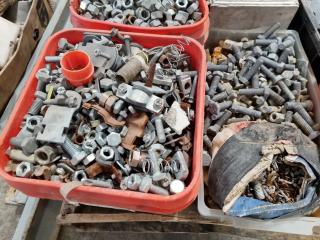 Pallet of Assorted Fastening Hardware & More