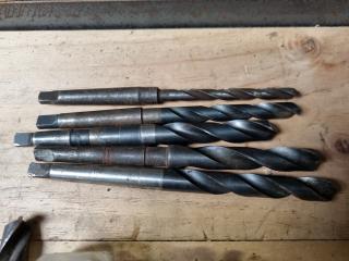31x Morse Taper No.1 & No.2 Drills, Assorted Sizes