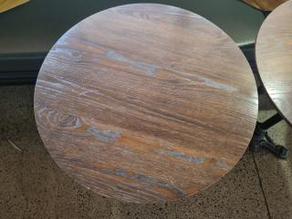 7 x Small Round Cafe Tables