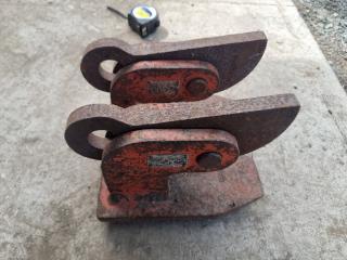 Pair of Wellculip 5 Ton Plate Lifting Clamps