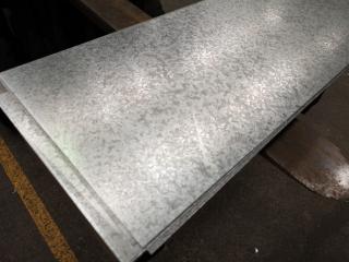 60+ Galvanised Steel Sheets, 1200x340x0.8mm Size