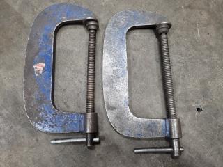 2x Nuweld 200mm G-Clamps