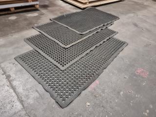 4 Rubber Anti Fatigue Mats