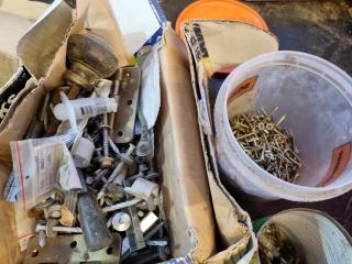 Assorted Screws, Nuts, Bolts, Washers & More