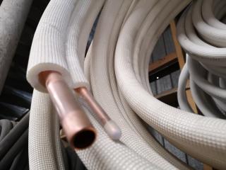 4x Assorted Rolls of Copper Paircoil Tubing