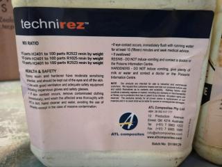 TechniRez R2523 White Gelcoat Tooling Resin & 2x H2401 Hardeners