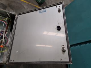 Stainless Steel Electrical Cabinet w/ Contents
