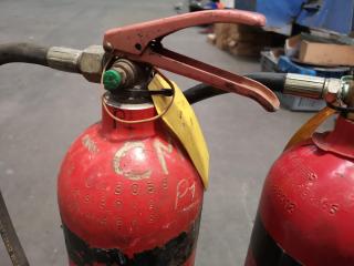 2x Carbon Dioxide Fire Extinguishers