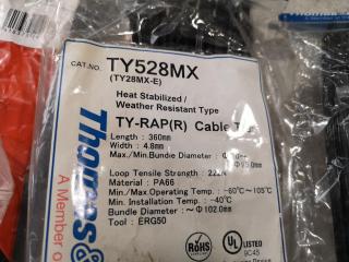 11x Packs of Assorted Zip Cable Ties