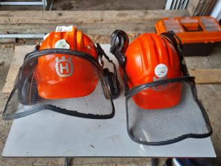 2 x Husqvarna Chainsaw Helmets