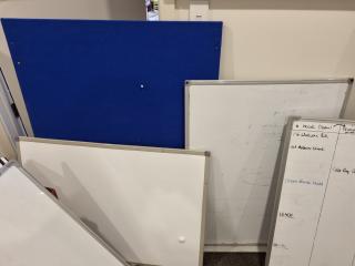 10x Assorted Whiteboards & Pin Boards
