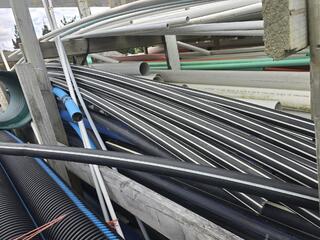 Assorted Plastic Pipe Lengths